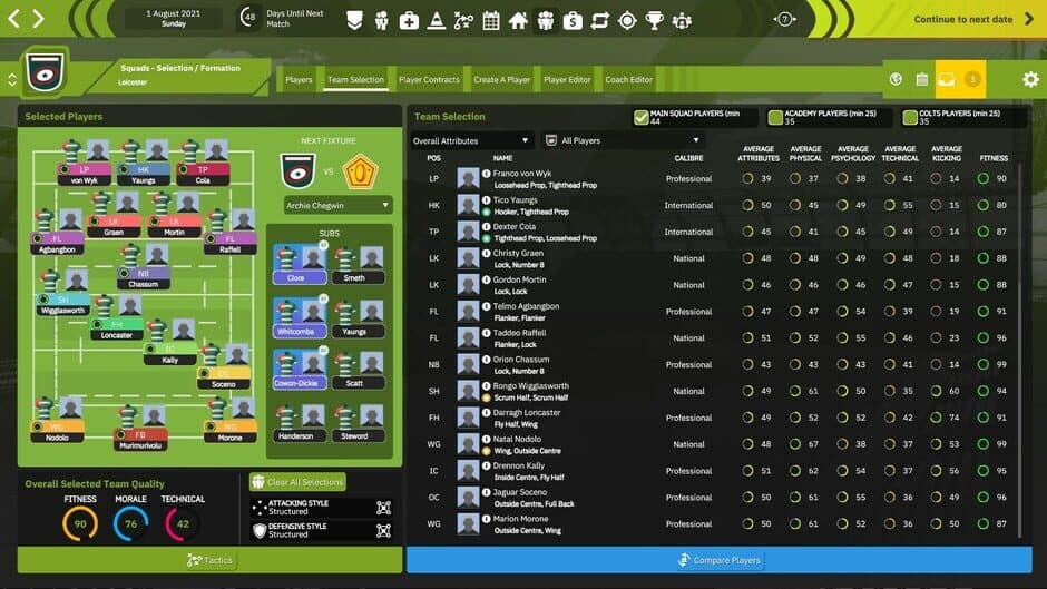 Скриншот 7 из Rugby Union Team Manager 4