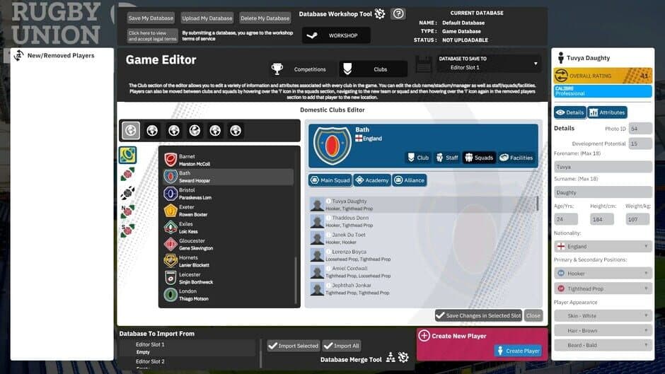 Скриншот 2 из Rugby Union Team Manager 4