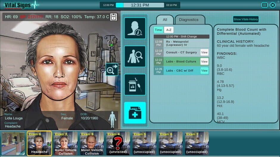 Скриншот 1 из Vital Signs: Emergency Department - Older Adult Cases Package