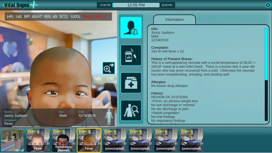Скриншот 5 из Vital Signs: Emergency Department - Pediatric Infant Cases Package