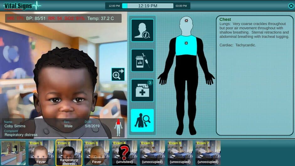 Скриншот 4 из Vital Signs: Emergency Department - Pediatric Infant Cases Package