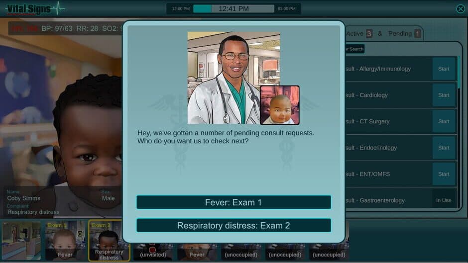 Скриншот 2 из Vital Signs: Emergency Department - Pediatric Infant Cases Package