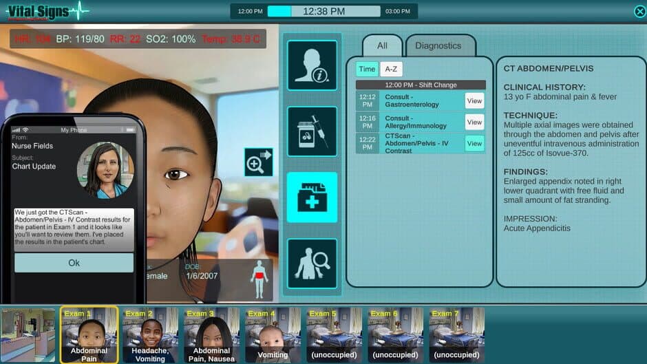 Скриншот 7 из Vital Signs: Emergency Department - Pediatric Digestive Disease Package