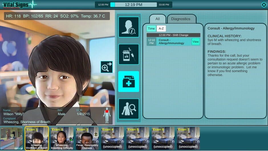 Скриншот 6 из Vital Signs: Emergency Department - Pediatric Respiratory Disease Package