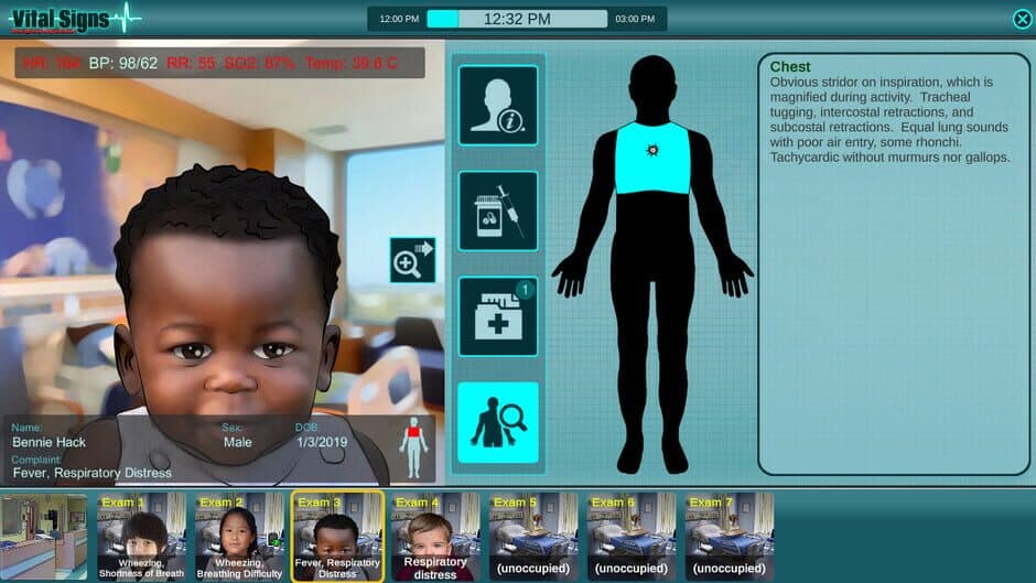 Скриншот 5 из Vital Signs: Emergency Department - Pediatric Respiratory Disease Package