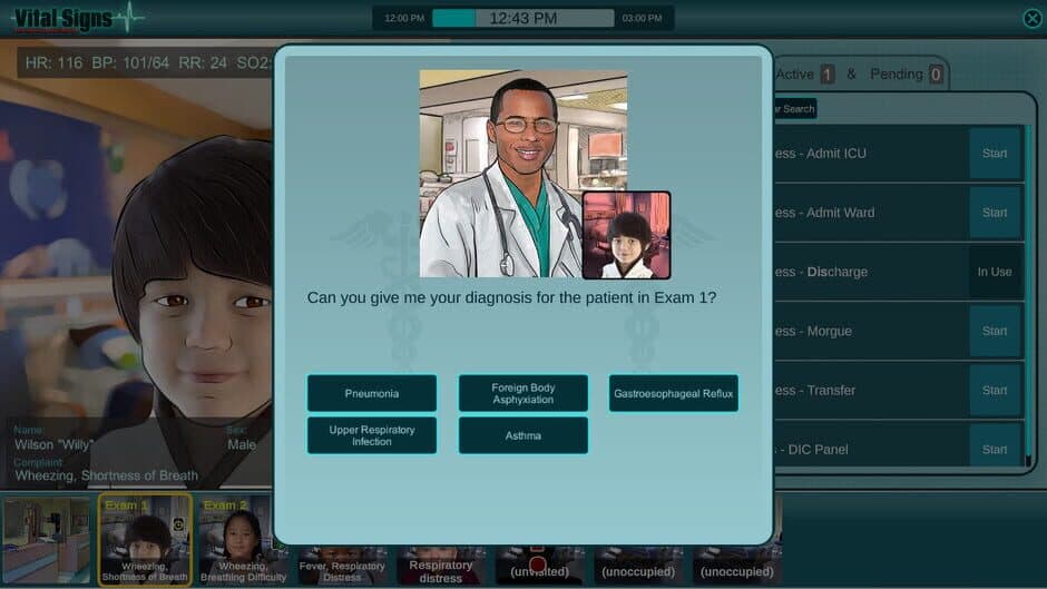 Скриншот 2 из Vital Signs: Emergency Department - Pediatric Respiratory Disease Package