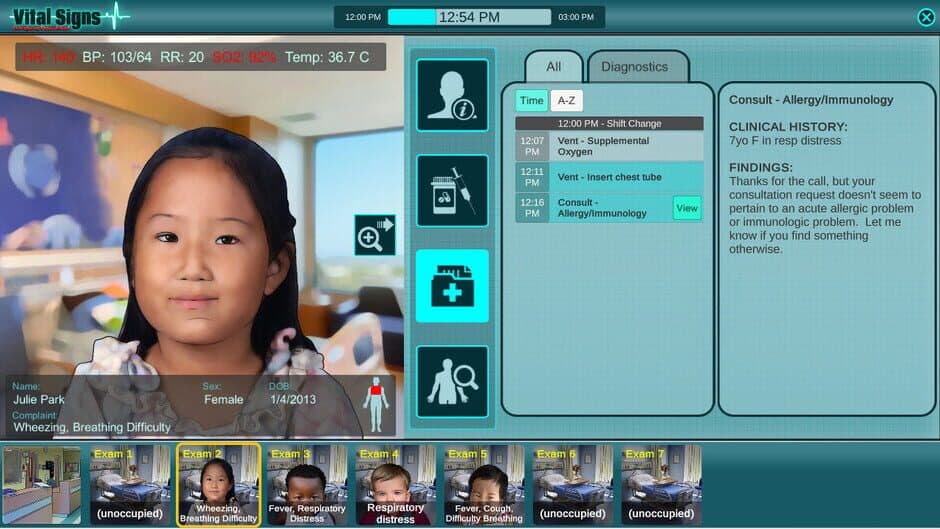Скриншот 1 из Vital Signs: Emergency Department - Pediatric Respiratory Disease Package