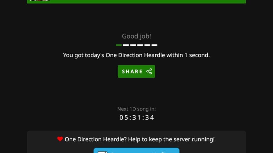 Скриншот 1 из One Direction Heardle