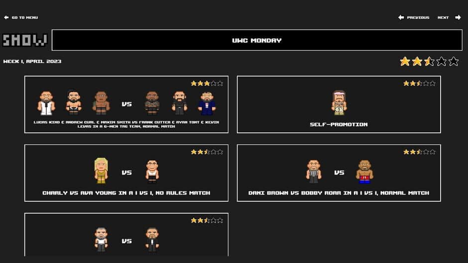 Скриншот 2 из Wrestling Manager 2023