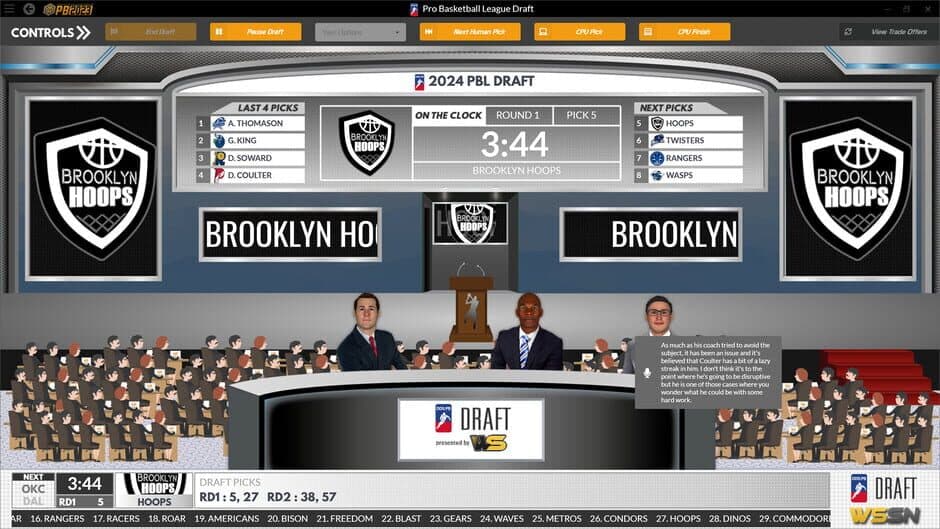 Скриншот 12 из Draft Day Sports: Pro Basketball 2023
