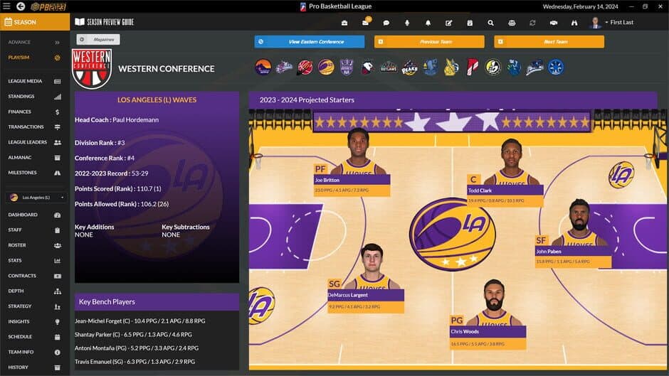 Скриншот 10 из Draft Day Sports: Pro Basketball 2023