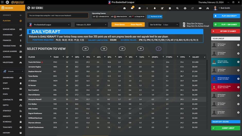 Скриншот 2 из Draft Day Sports: Pro Basketball 2023