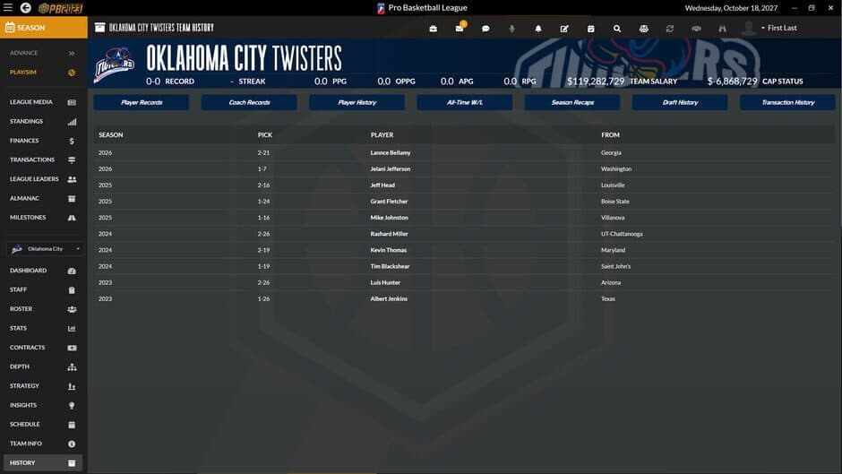 Скриншот 7 из Draft Day Sports: Pro Basketball 2023