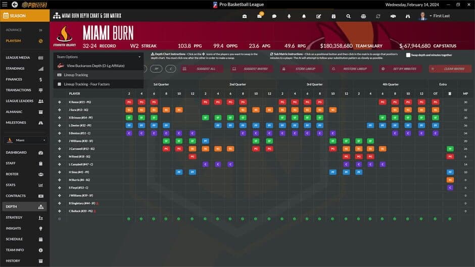 Скриншот 8 из Draft Day Sports: Pro Basketball 2023