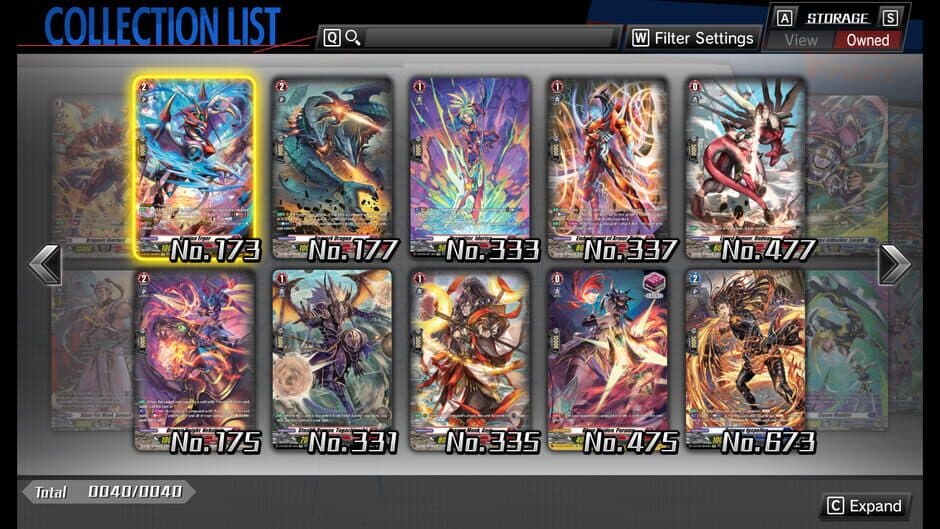 Скриншот 1 из Cardfight!! Vanguard: Dear Days - Rare Card Set 02 D-BT02: A Brush with the Legends