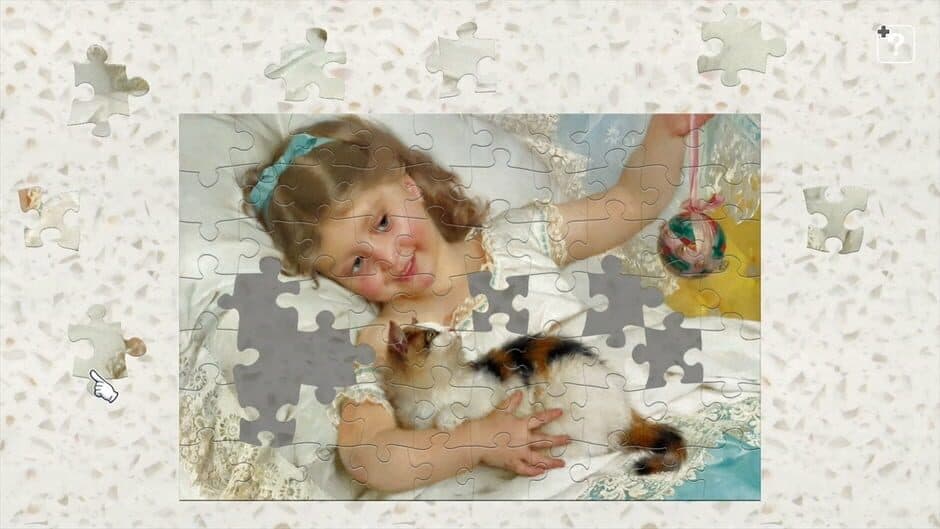 Скриншот 3 из Jigsaw Masterpieces: Masterpieces of World - Dogs and Cats in the Painting