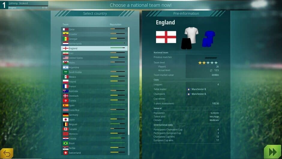 Скриншот 1 из We Are Football: National Teams
