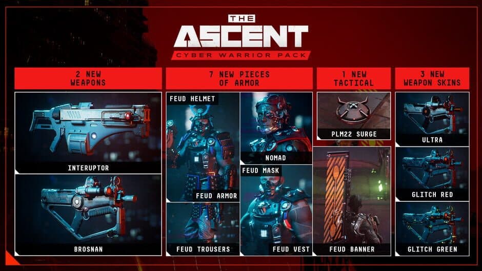 Скриншот 2 из The Ascent: Cyber Warrior Pack