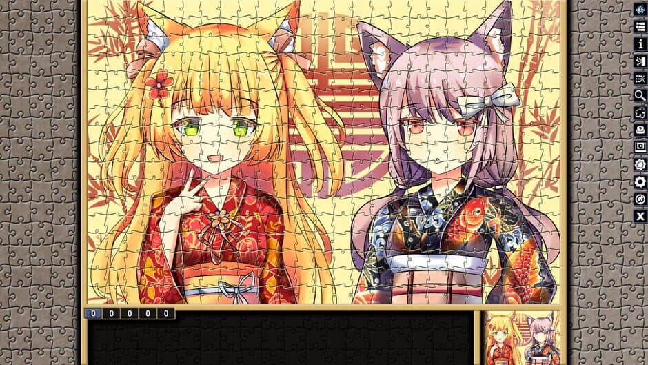 Скриншот 1 из Pixel Puzzles: Illustrations & Anime - Jigsaw Pack: Neko