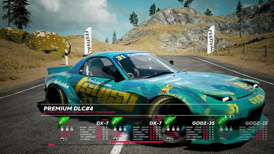 Скриншот 2 из OverDrift Festival: Premium Cars Pack#4