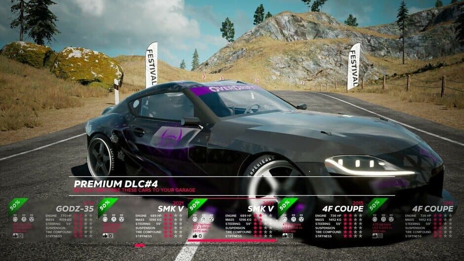 Скриншот 5 из OverDrift Festival: Premium Cars Pack#4