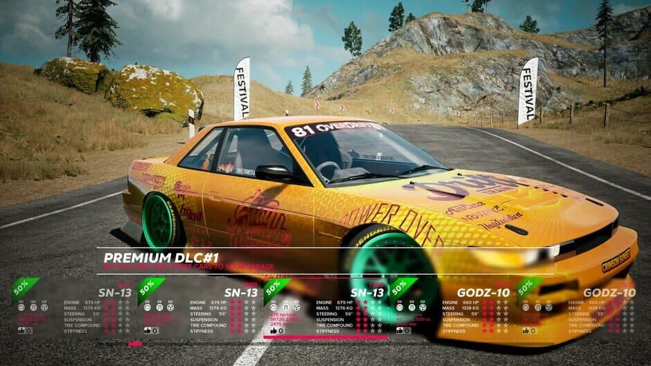 Скриншот 3 из OverDrift Festival: Premium Cars Pack#1