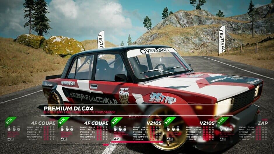 Скриншот 10 из OverDrift Festival: Premium Cars Pack#4