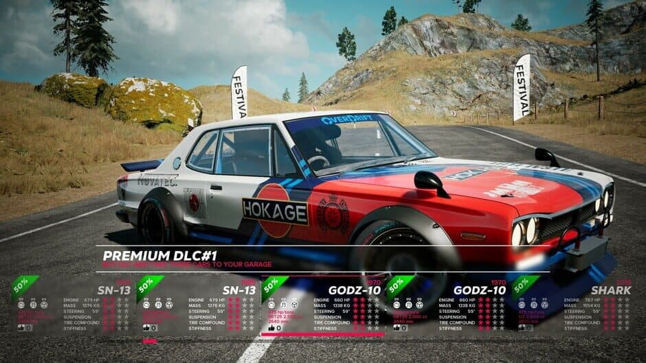 Скриншот 9 из OverDrift Festival: Premium Cars Pack#1
