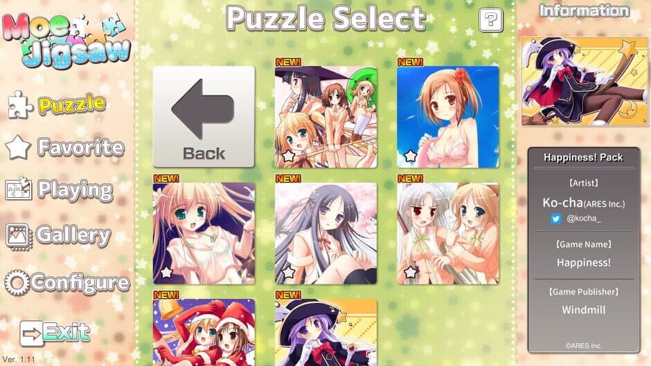 Скриншот 2 из Moe Jigsaw: Happiness! Pack