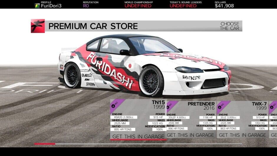 Скриншот 1 из Furidashi: Drift Cyber Sport - Premium Cars Pack 1