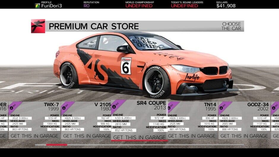 Скриншот 2 из Furidashi: Drift Cyber Sport - Premium Cars Pack 1