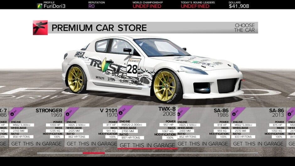 Скриншот 10 из Furidashi: Drift Cyber Sport - Premium Cars Pack 2
