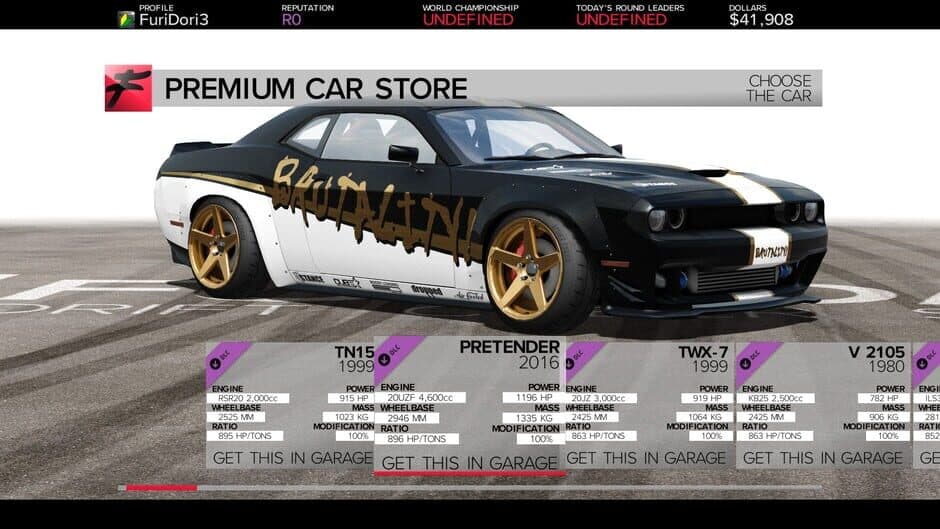 Скриншот 6 из Furidashi: Drift Cyber Sport - Premium Cars Pack 1