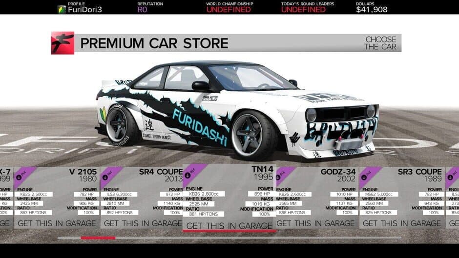Скриншот 8 из Furidashi: Drift Cyber Sport - Premium Cars Pack 2