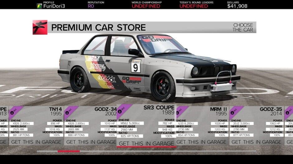 Скриншот 8 из Furidashi: Drift Cyber Sport - Premium Cars Pack 1