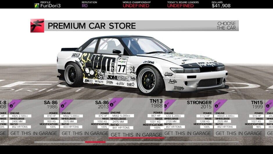 Скриншот 3 из Furidashi: Drift Cyber Sport - Premium Cars Pack 2