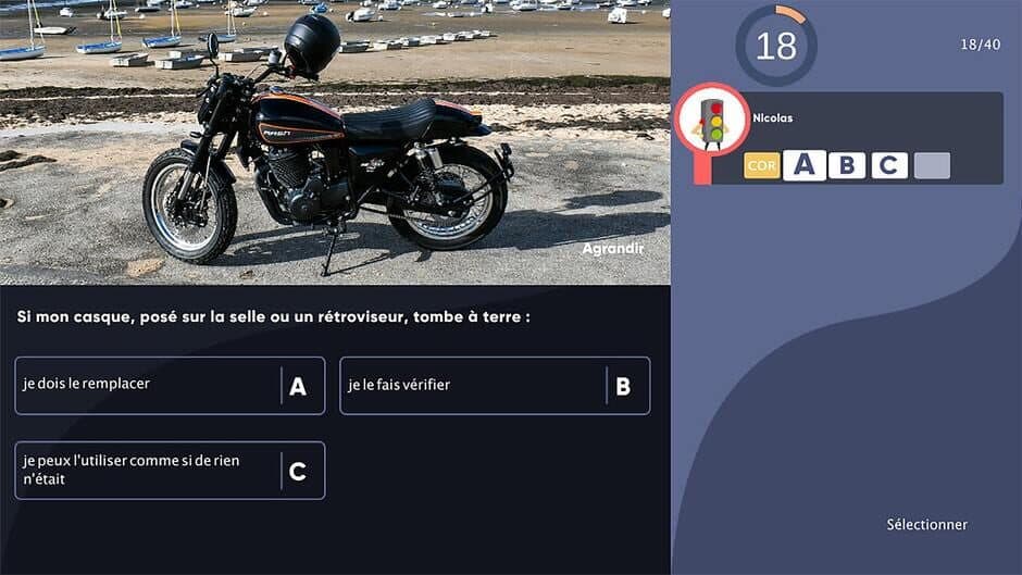 Скриншот 1 из Réussir: Code de la Route - Nouvelle Edition: French Highway Code