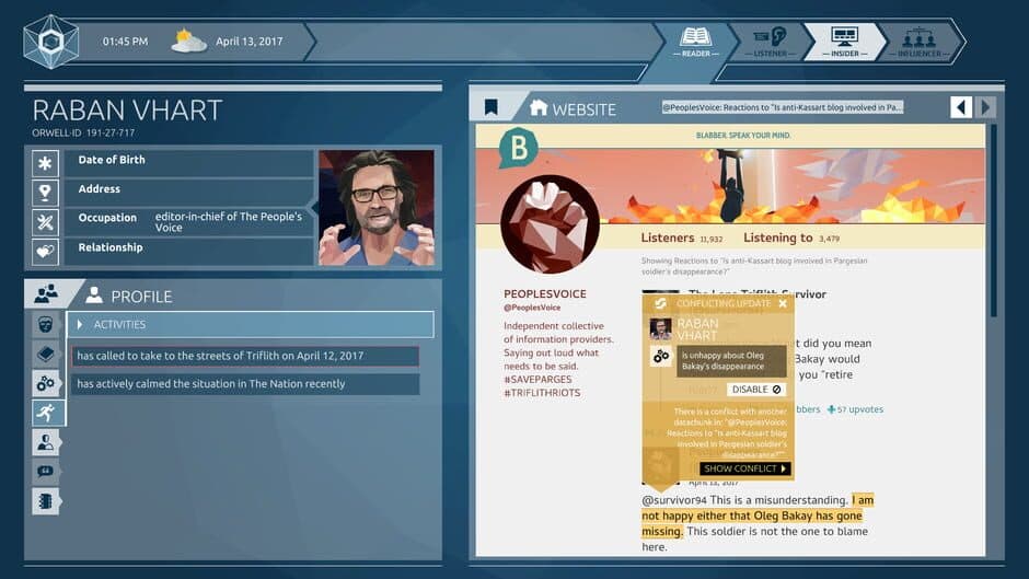 Скриншот 5 из Orwell: Ignorance Is Strength - Deluxe Edition