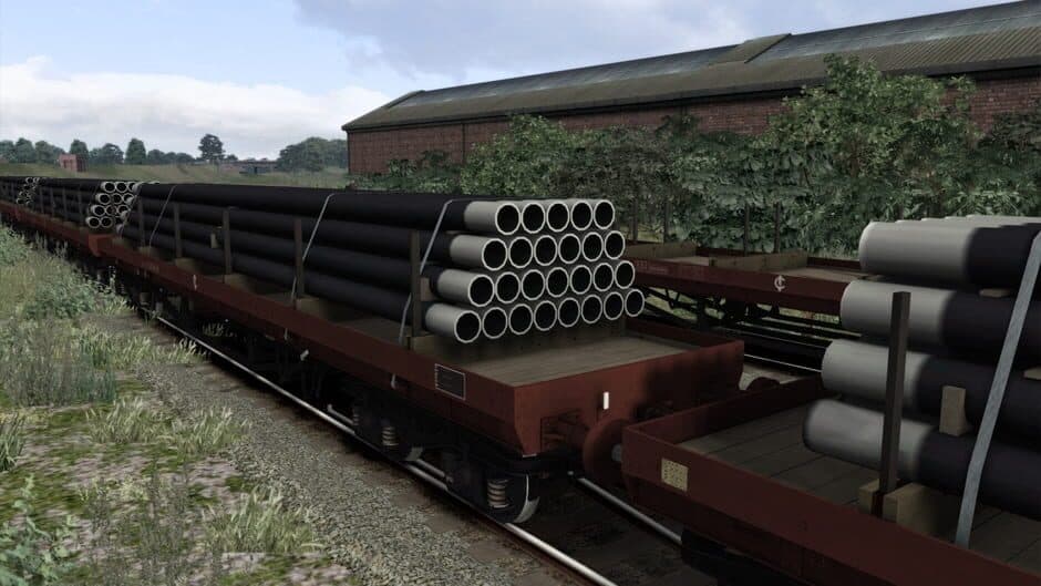 Скриншот 7 из TS Marketplace: BDA 80t Bogie Bolster Wagon Pack