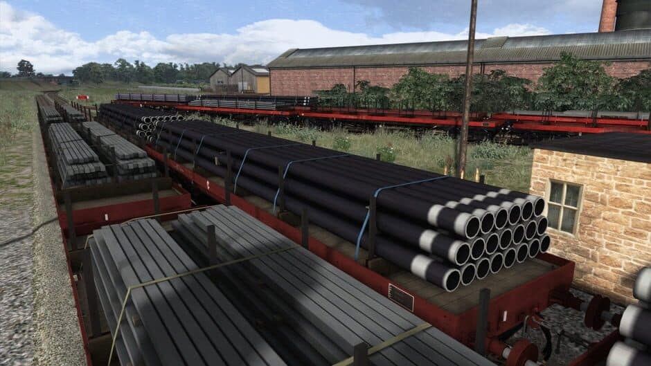 Скриншот 6 из TS Marketplace: BDA 80t Bogie Bolster Wagon Pack