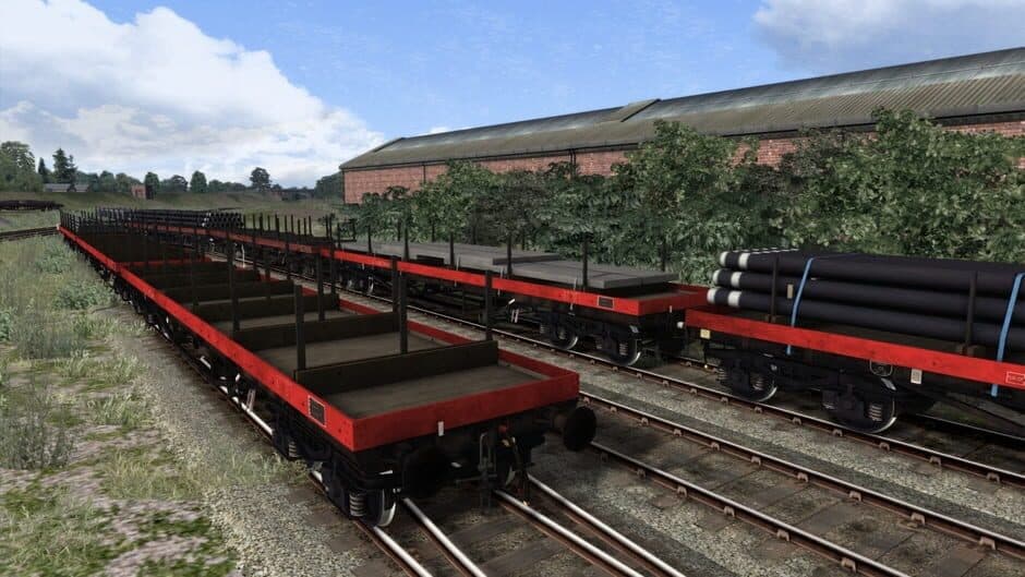 Скриншот 8 из TS Marketplace: BDA 80t Bogie Bolster Wagon Pack