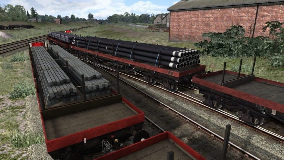 Скриншот 12 из TS Marketplace: BDA 80t Bogie Bolster Wagon Pack
