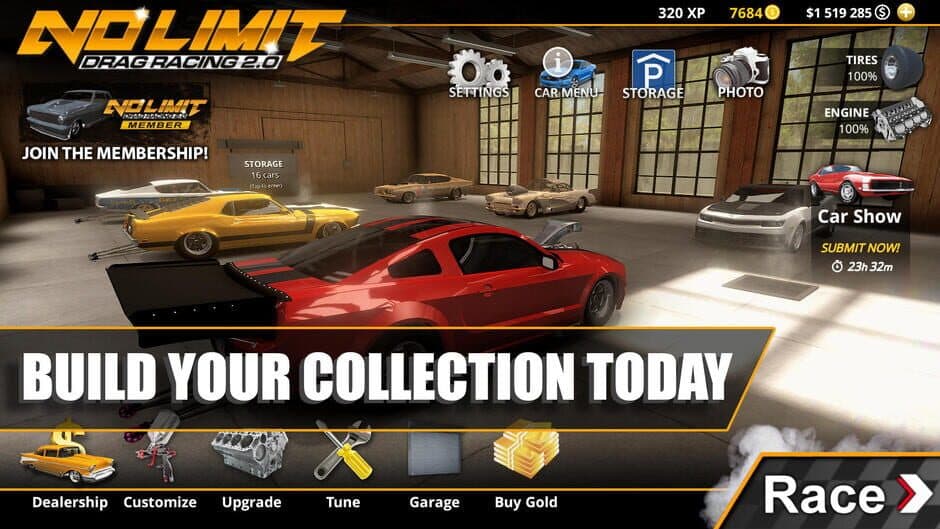 Скриншот 1 из No Limit Drag Racing 2