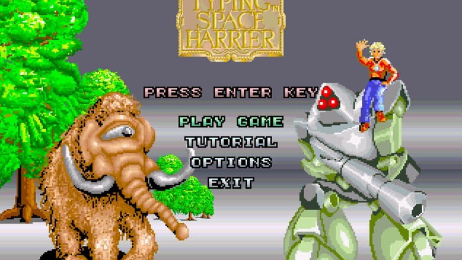 Скриншот 1 из Typing Space Harrier