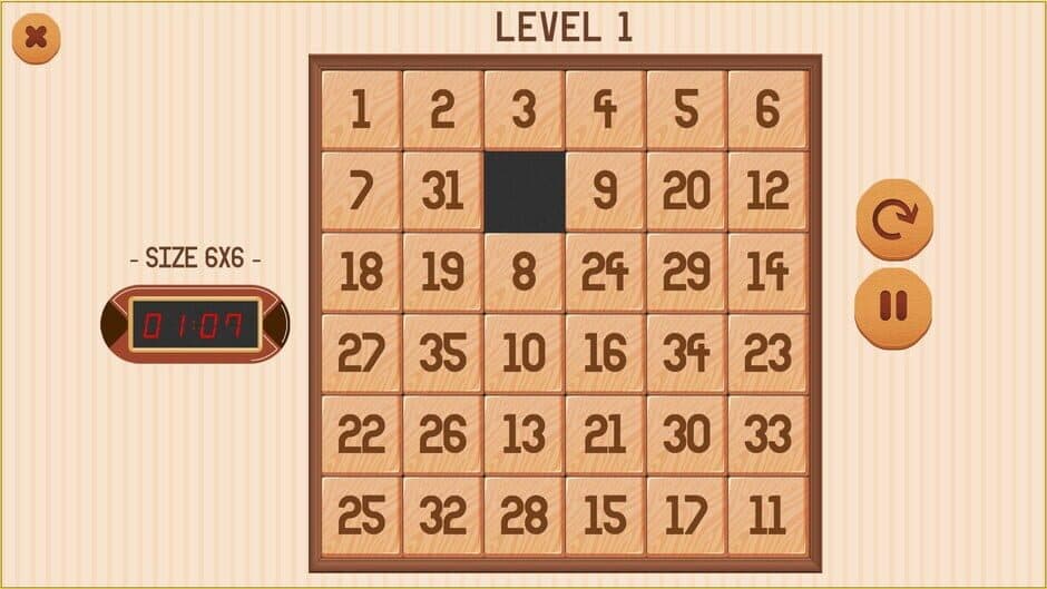 Скриншот 1 из Number Slide Puzzle