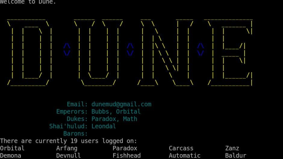Скриншот 1 из Dune MUD