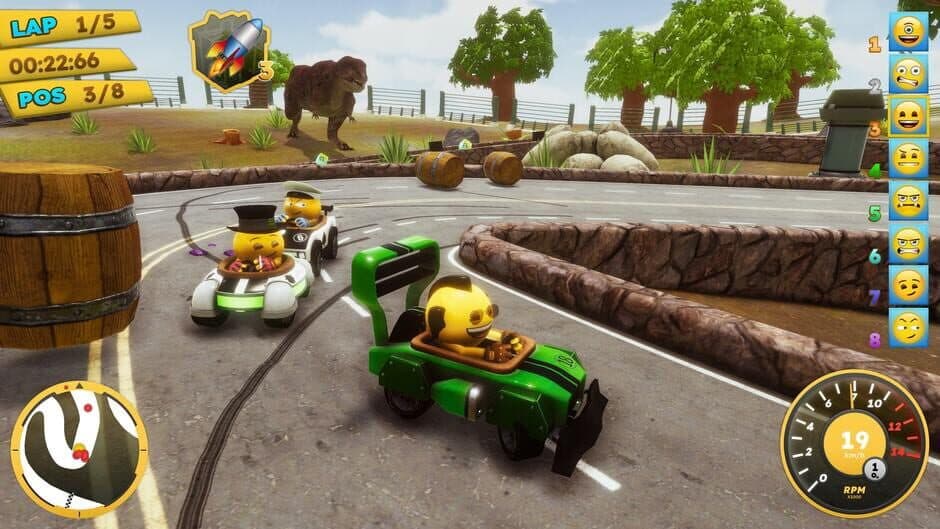 Скриншот 1 из Emoji Kart Racer