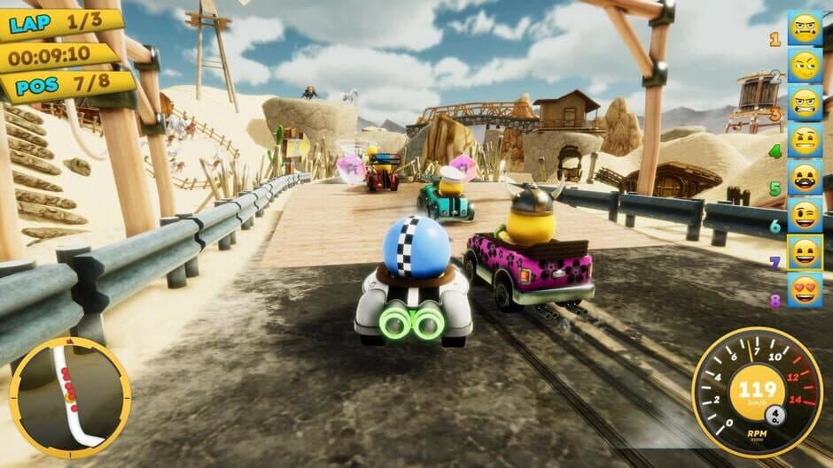 Скриншот 6 из Emoji Kart Racer