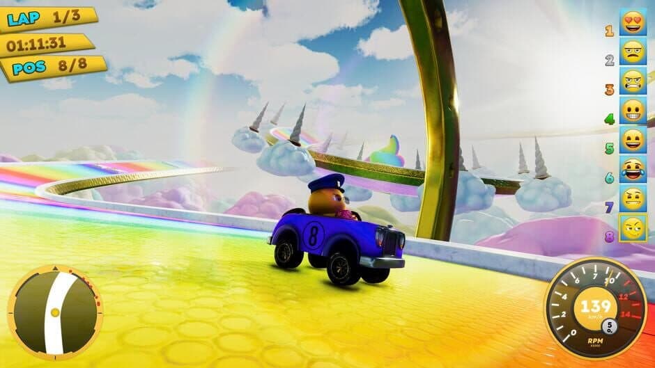 Скриншот 10 из Emoji Kart Racer