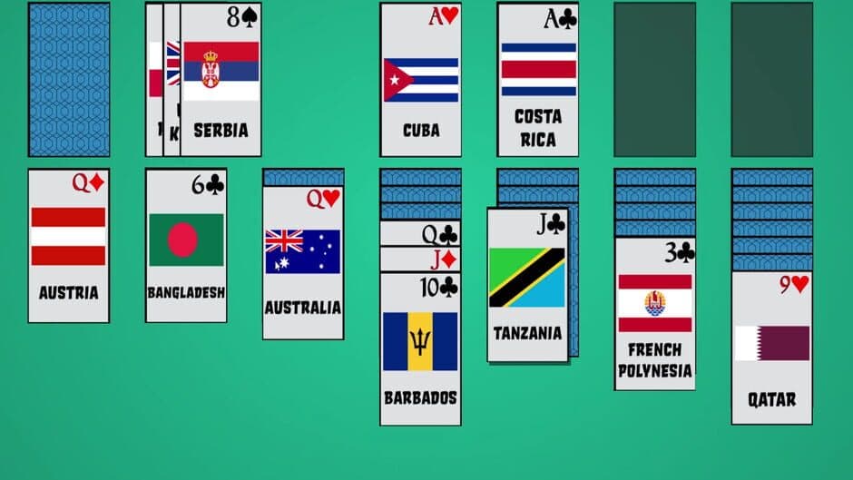 Скриншот 1 из Solitaire: Learn the Flags!